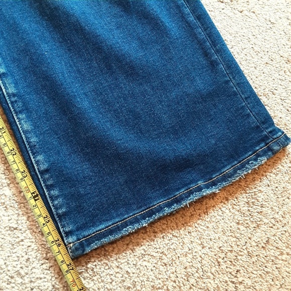 NWT Risen High-Rise Wide-Leg Crop Jeans 9/29 Patched Distressing RDP5716 - Picture 10 of 13